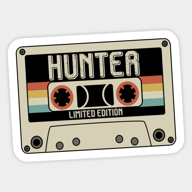 Hunter - Limited Edition - Vintage Style Sticker by Debbie Art